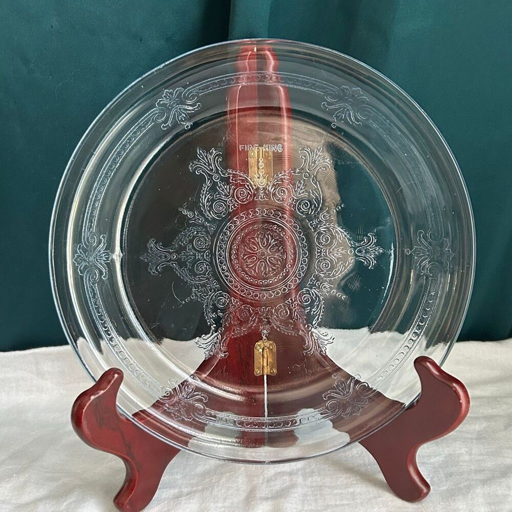 Fire King Sapphire Blue Philbe Pie Dish